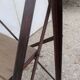 Former stool wood and metal vintage