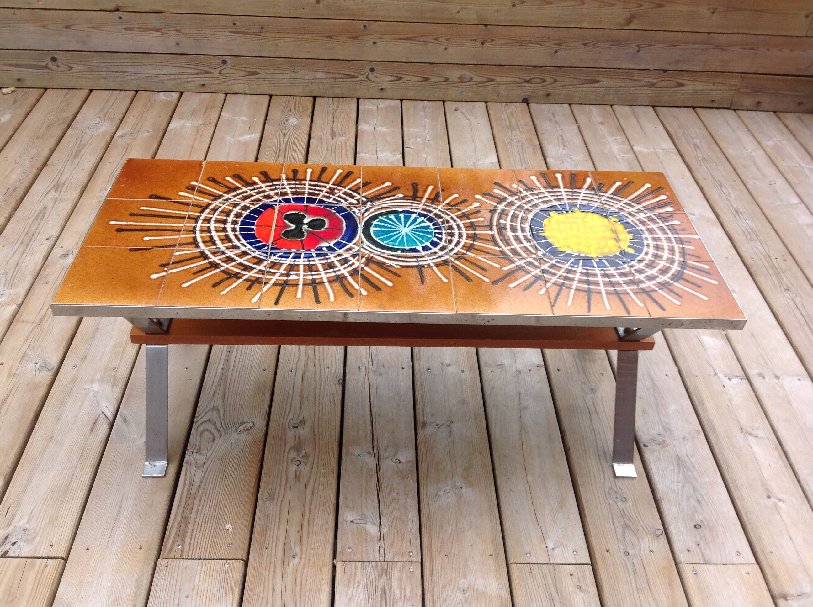 Vintage ceramic coffee table