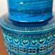 Mid-century Italian pottery vase from the Rimini Blu studio by Aldo Londi for Bitossi, 1960s.