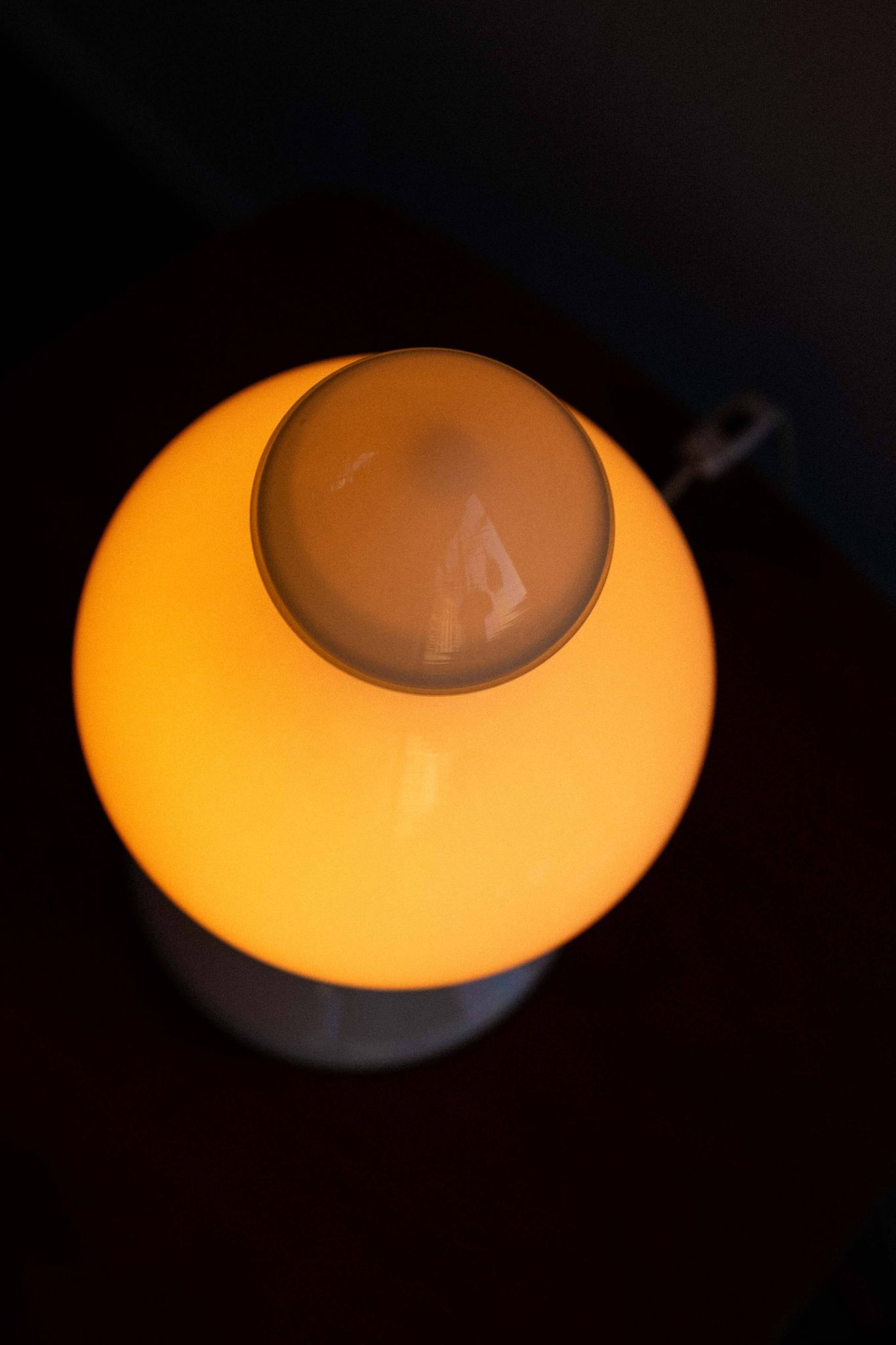 Vintage Czechoslovak Bishop Glass Lamp by Ivan Jakeš, 1970s