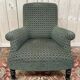 Fauteuil Bergère époque Napoléon III velours vert