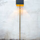 Brass, marble and leather lamp designed by Trussardi Atelier Anni 2000 For the theatre restaurant in