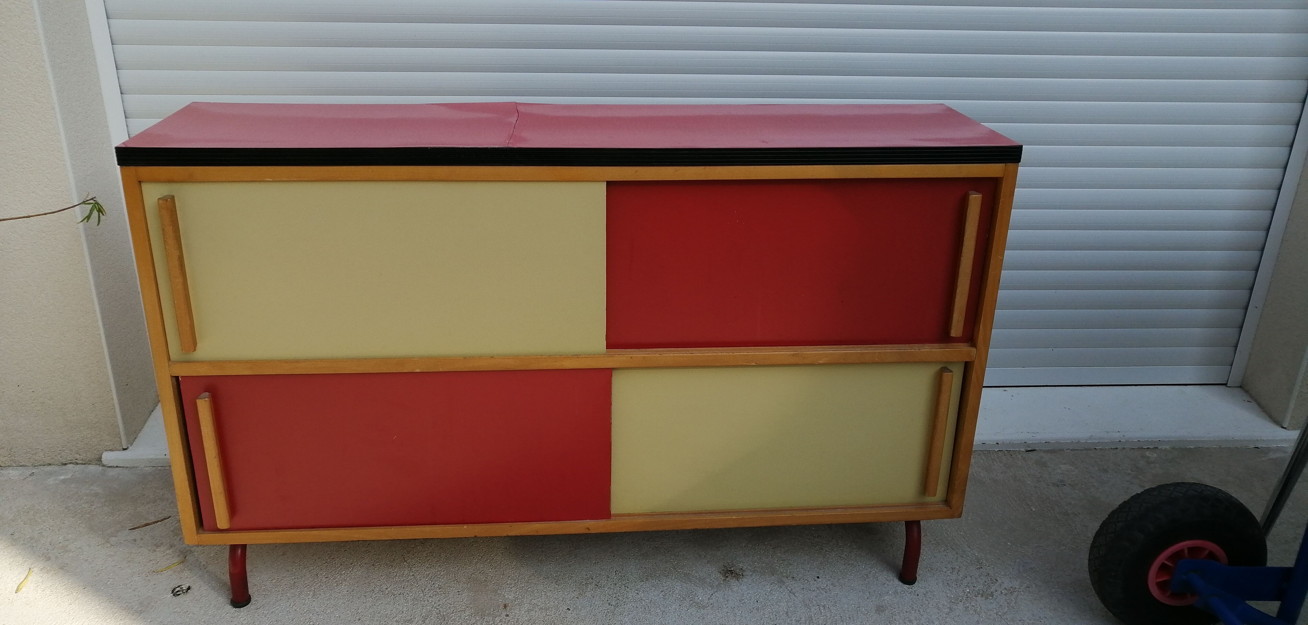 Enfilade bicolore années 50/60