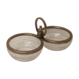 Aperitif servant, glass and silver metal