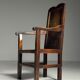 Chaise anglaise en chêne, 1650-1670