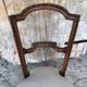 Chair style louis xvi carved wood & vintage white fabric