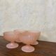 Set of 4 ice cream cups 1960 pink