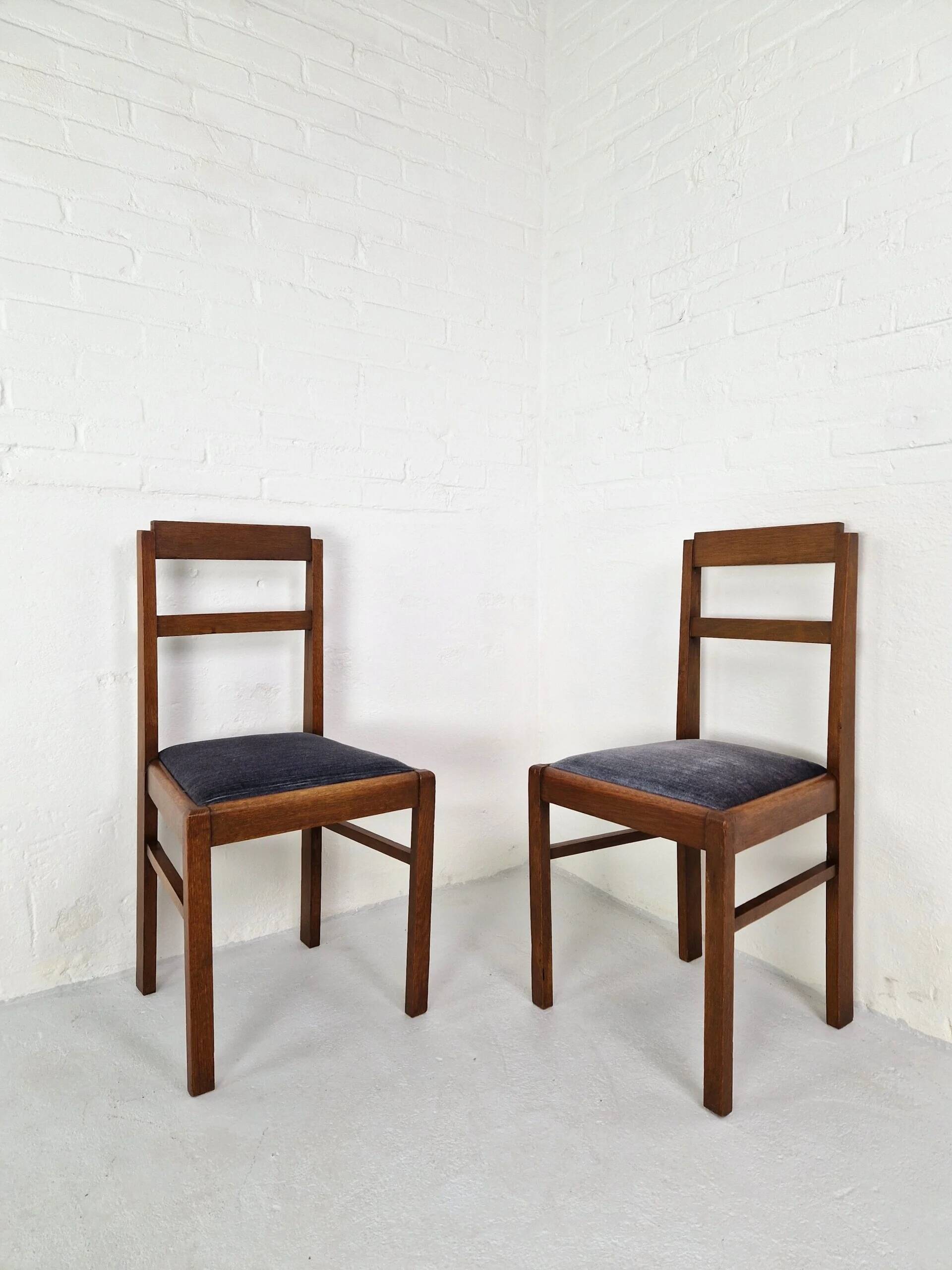 Pair of Art Deco side chairs