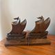 Paire de serres livres bateau art deco
