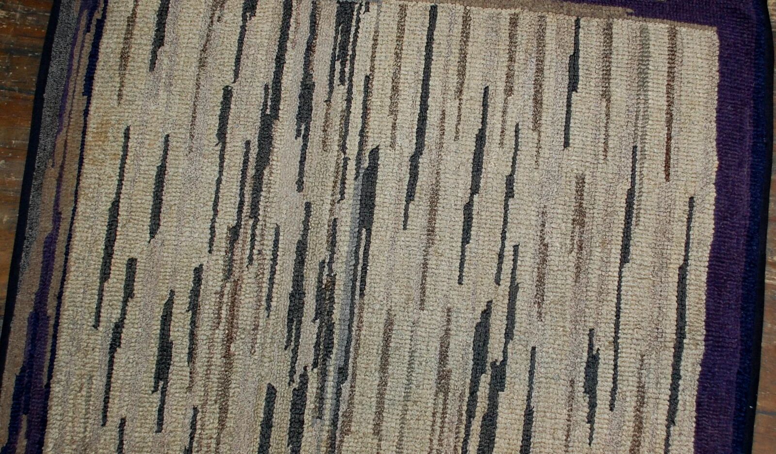 Handmade antique American hooked rug 94cm x 158cm 1900s - 1B502