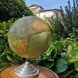 World map, vintage globe
