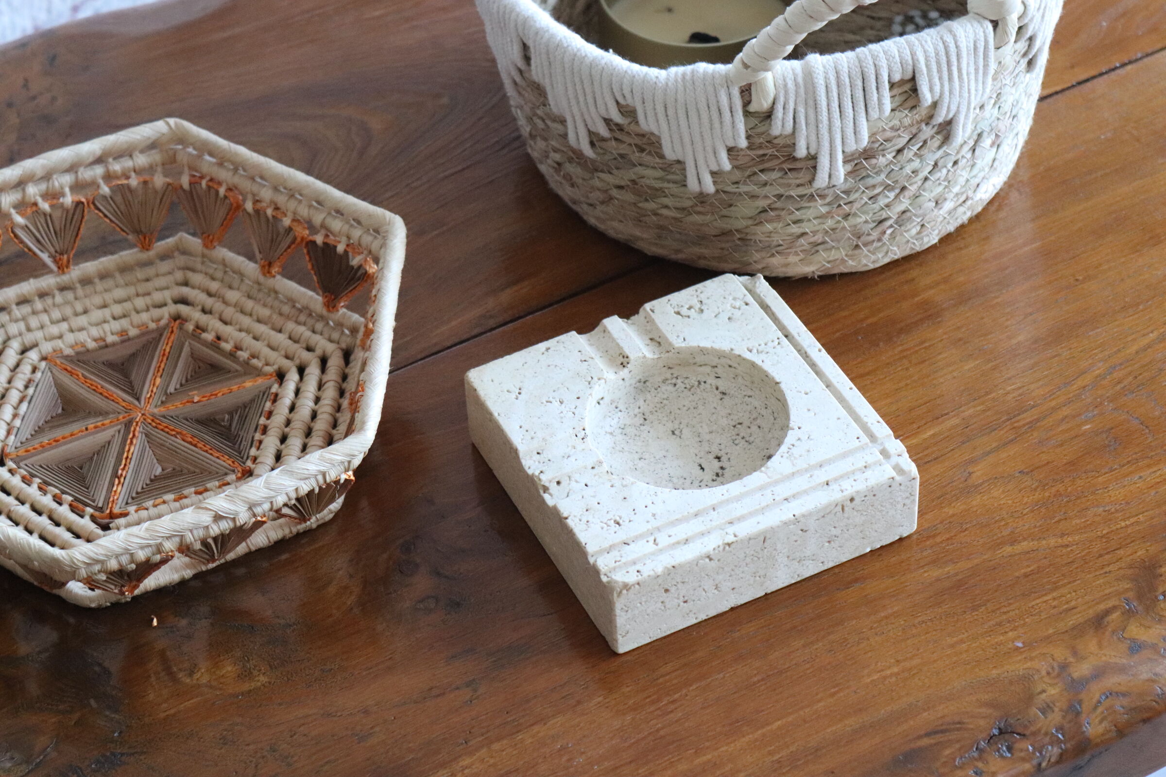 Travertine ashtray Cerri Nestor Italy 70
