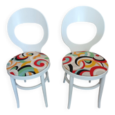 Lot de 2 chaises baumann mouette restaurées