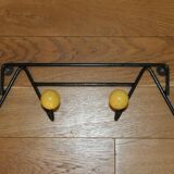 Yellow 4-ball coat rack