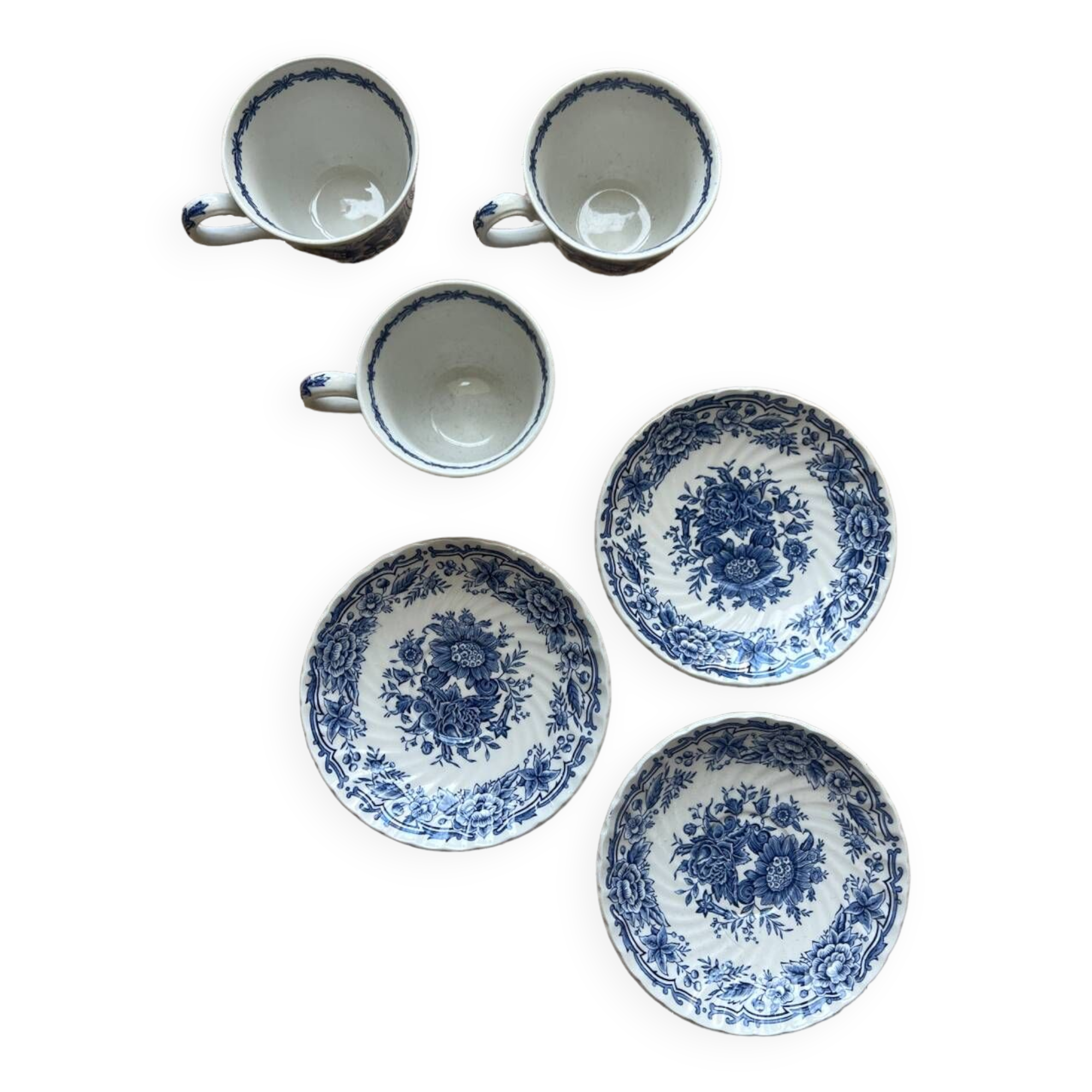 English cups model Ridgway ironstone