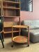 Folding wooden dessert table