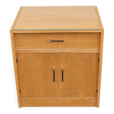 Small vintage oak veneer sideboard from the 1960s