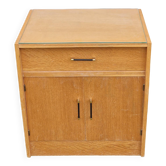 Petit buffet vintage plaqué chêne 1960