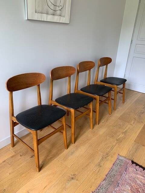 4 Danish chairs from the 50s