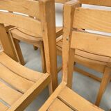 Sornay 80s beech chairs