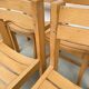 Beech chairs from the 1980s, Sornay.