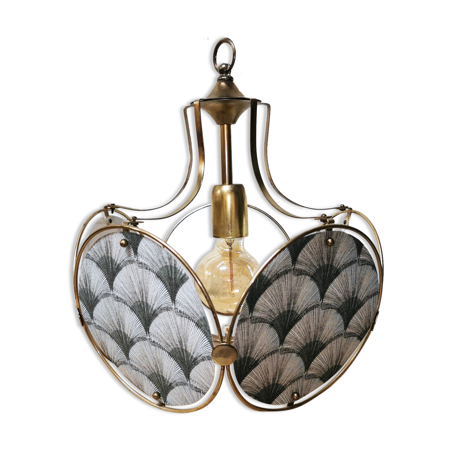 Suspension 5 panels, golden structure