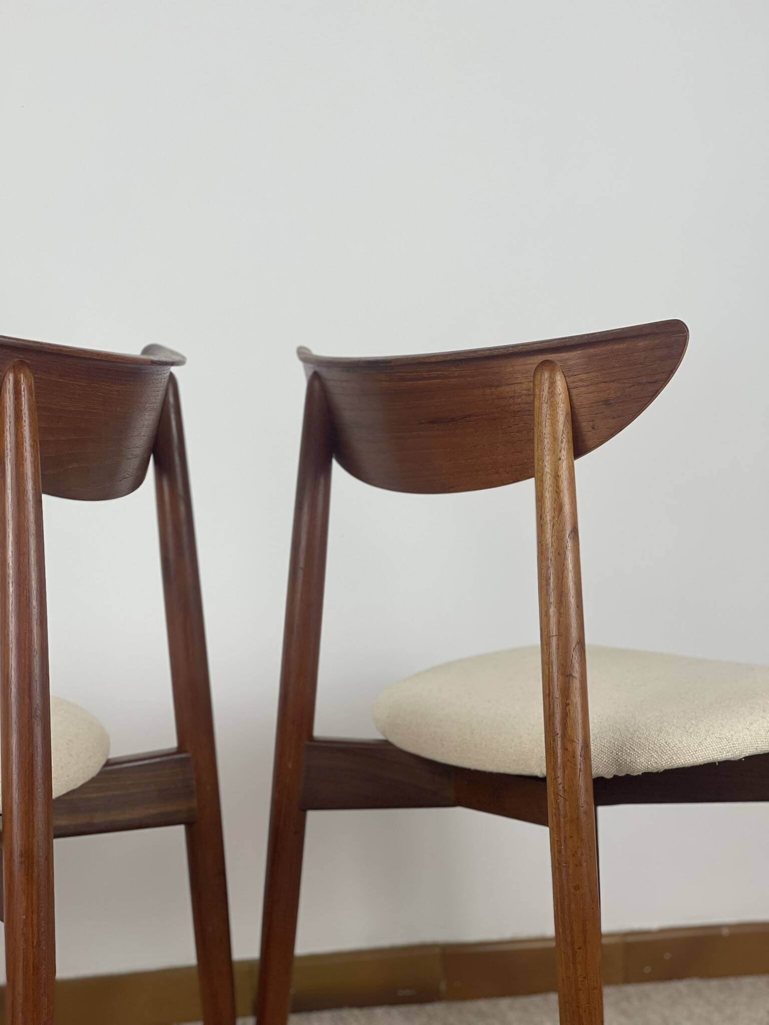 Lot de 6 chaises en Teck par Harry Østergaard Model 58