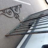 Old gate gate 2 wrought iron beating Sun L 176 cm x H 137 cm