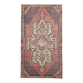Tapis oriental persan vintage terracotta