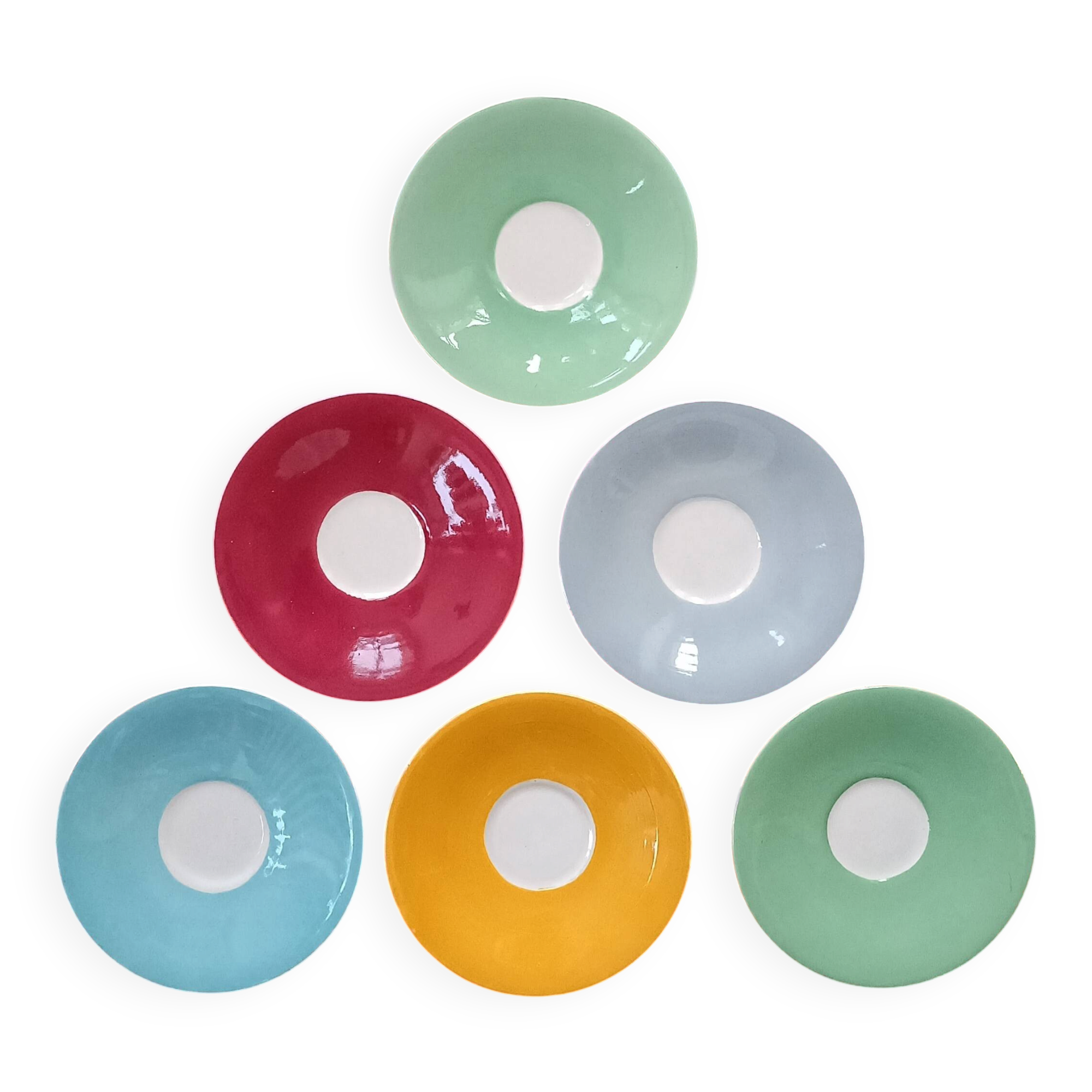 6 saucers Sarreguemines