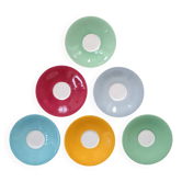 6 saucers Sarreguemines