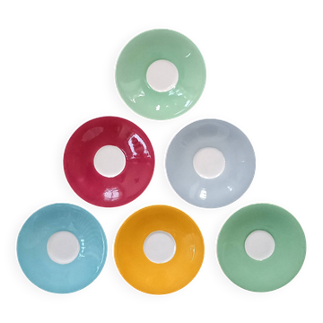 6 soucoupes Sarreguemines