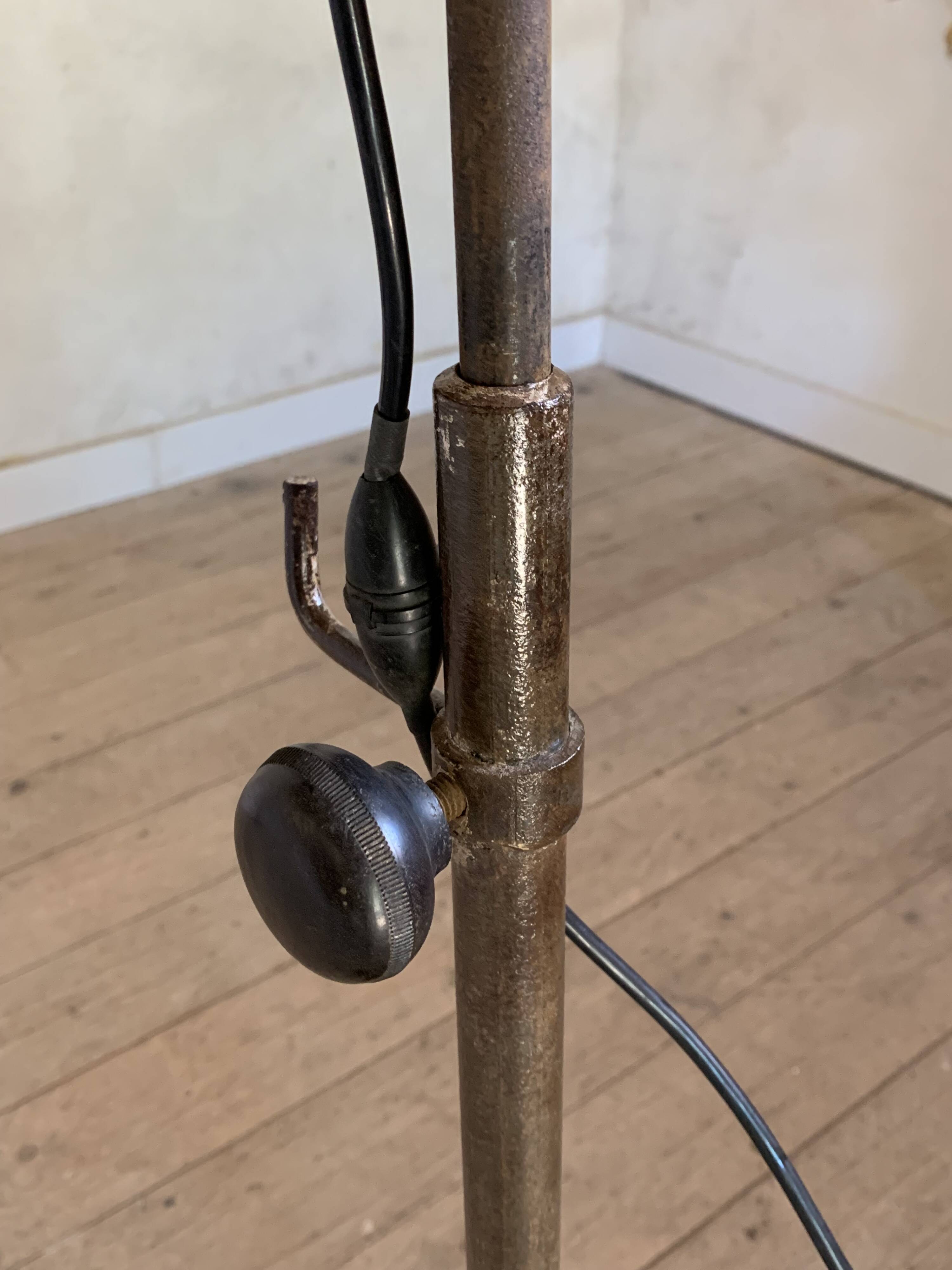 Vintage industrial workshop floor lamp