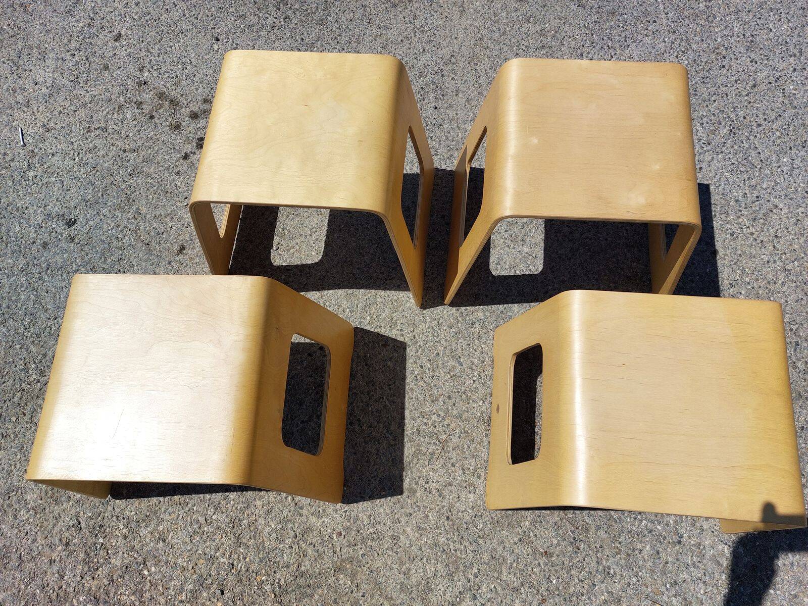Set of 4 Benjamin stools - by Lisa Norinder for Ikea - 1990s/2000s