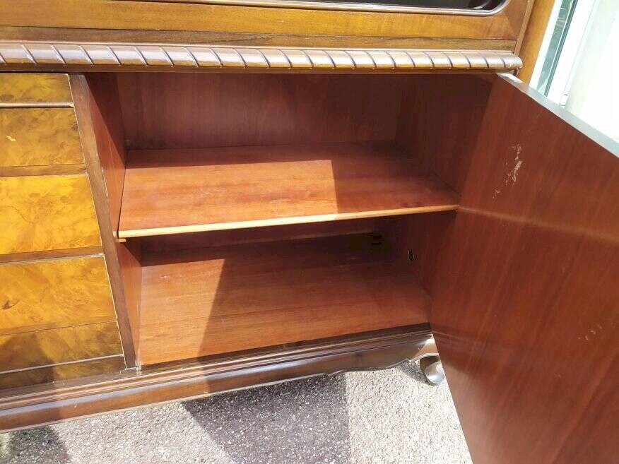 Louis XV Sideboard - Canework - Display Case - 4 Drawers - Wood