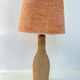 Vintage lamp with braided cord and textured shade – 1960s/70s
