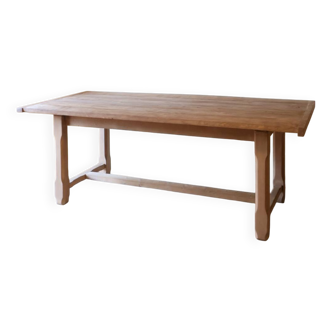 Large solid oak farmhouse table