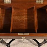 Small Living Room Table in Rosewood and Amboyna Burl, Louis XVI style, Napoleon III period – Mili