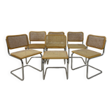 6 Cesca B32 Chairs Marcel Breuer