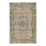 Rug For Living Room Cream Brown Vintage Rug, 209x319Cm