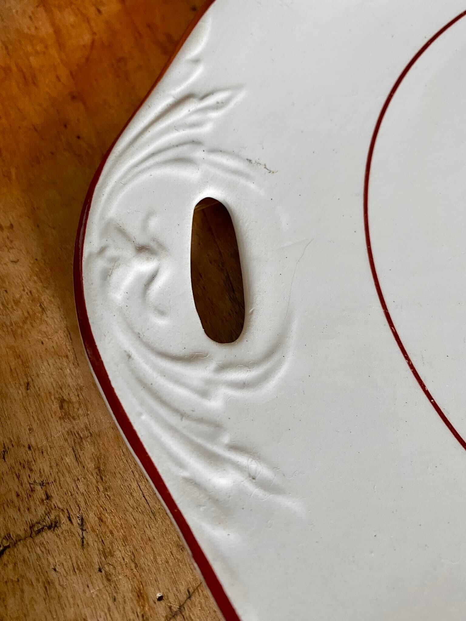 Old earthenware dish orchies france