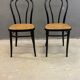 Pair of bentwood chairs, Vienna straw seats, 1960s, Poland