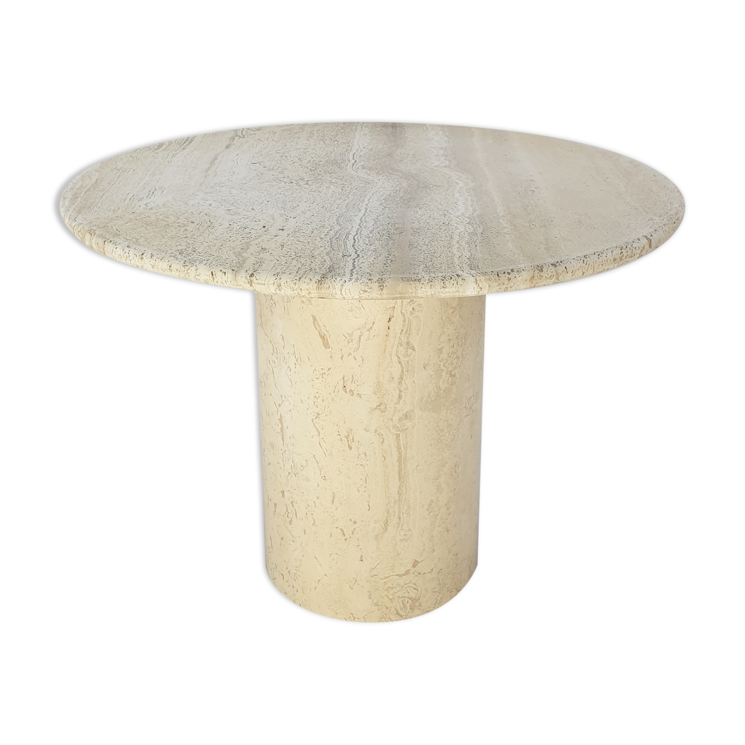 Italian Travertine Coffee Table, 1980s