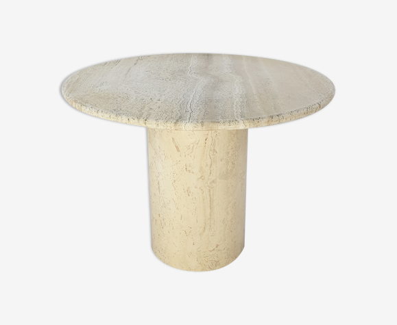 Italian Travertine Coffee Table, 1980s
