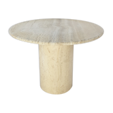 Italian Travertine Coffee Table, 1980s