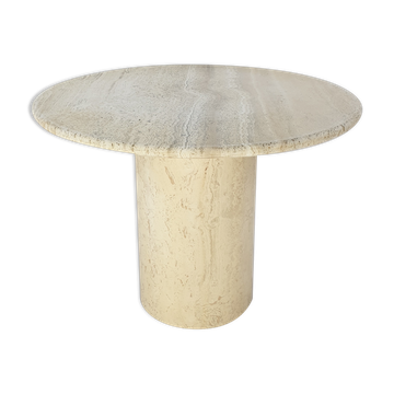 Italian Travertine Coffee Table, 1980s