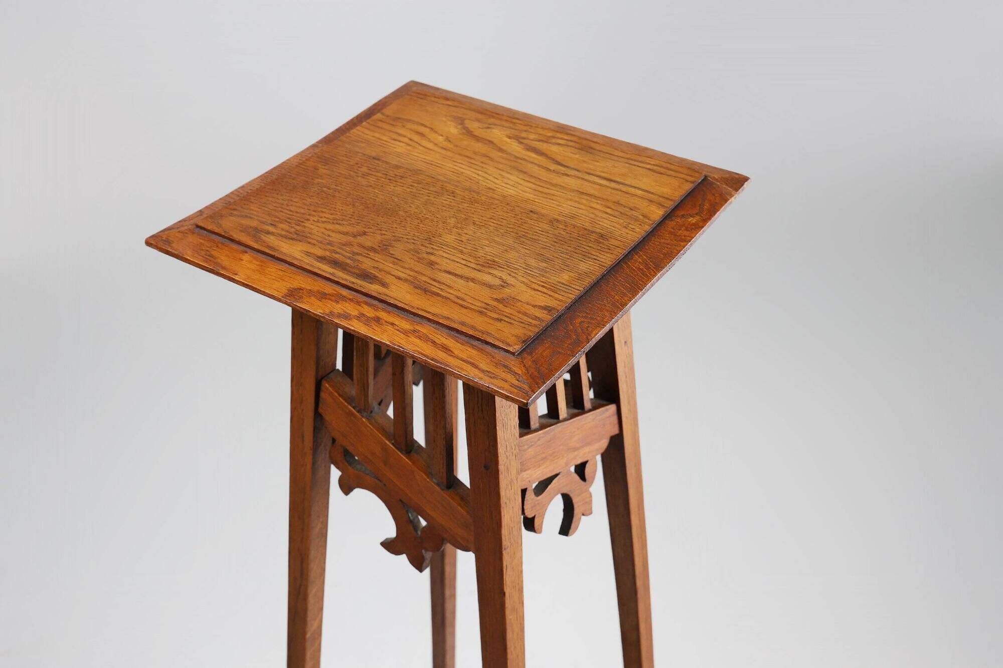 Table console Art Déco française en chêne, années 1920