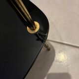 Glass and brass coffee table