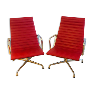 Set of 2 EA116 Aluminium Chairs by Charles & Ray Eames for Vitra