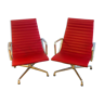 Paire de fauteuils  EA116 aluminium par Charles & Ray Eames édition vitra
